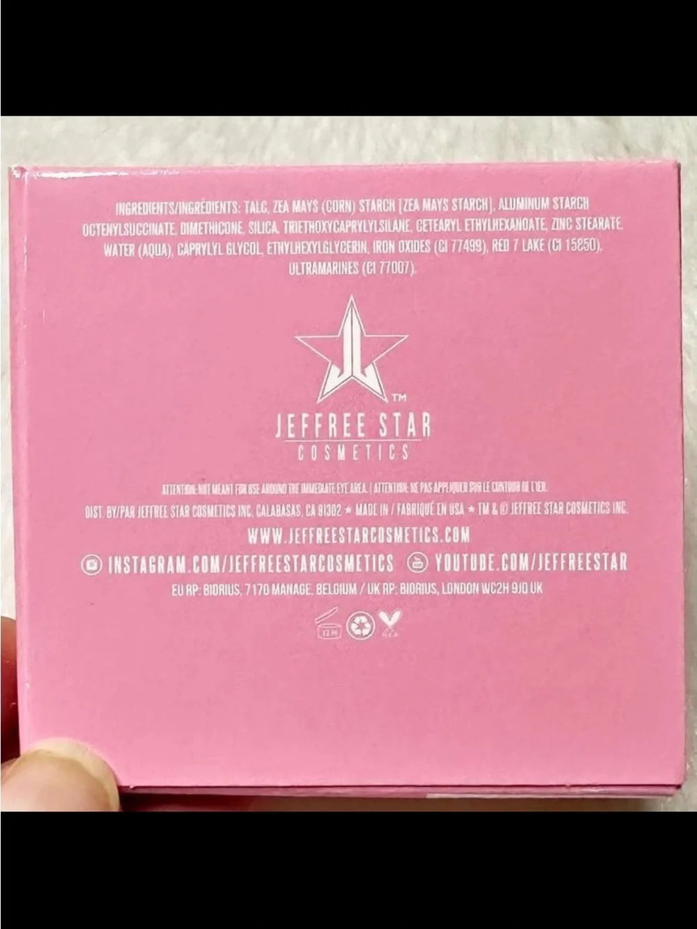 Jeffree Star NIB Pressed Pigment Artistry Single in Only Child 1.5g